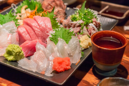 Assorted,Sashimi,Platter/sashimi,Is,Fillet,Of,Raw,Fish/it,Is,A